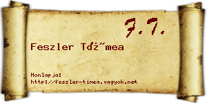 Feszler Tímea névjegykártya